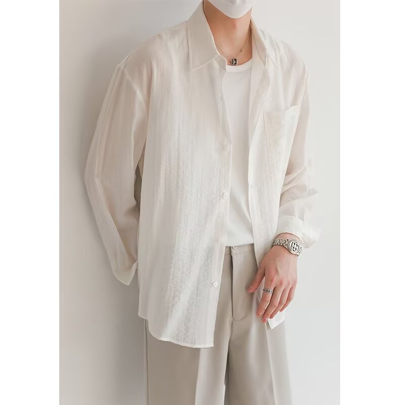 Thin Long Sleeves Shirt Sun Protection Top Breathable And Loose - kinko