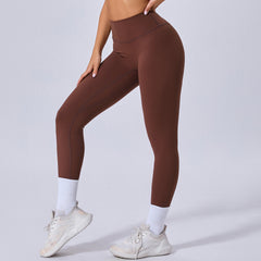 Running Nude Feel Quick-drying Fitness Pants Breathable Outer Wear Tight - kinko