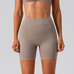 Elastic Nude Feel Yoga Pants Hip Lift Belly Shaping Slim Fit Fitness Pants Outer Wear Running Training Workout Pants Women