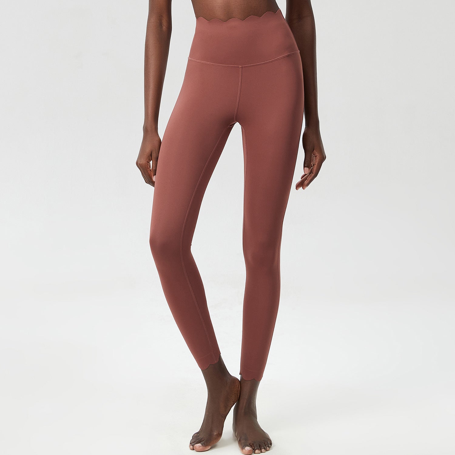 Small Wave Yoga Pants Plus Size Lycra Milk Leather Tight Trousers For Women - kinko