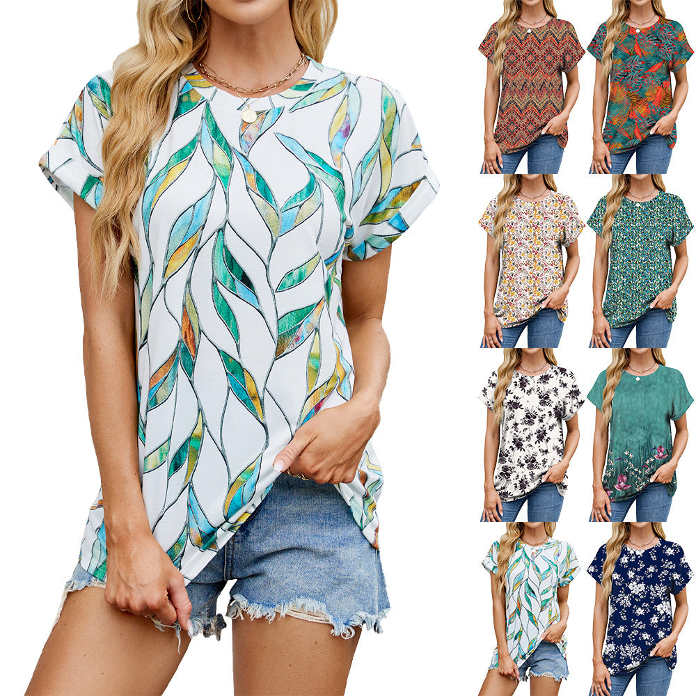 Personality Loose-fitting T-shirt Top Women - kinko