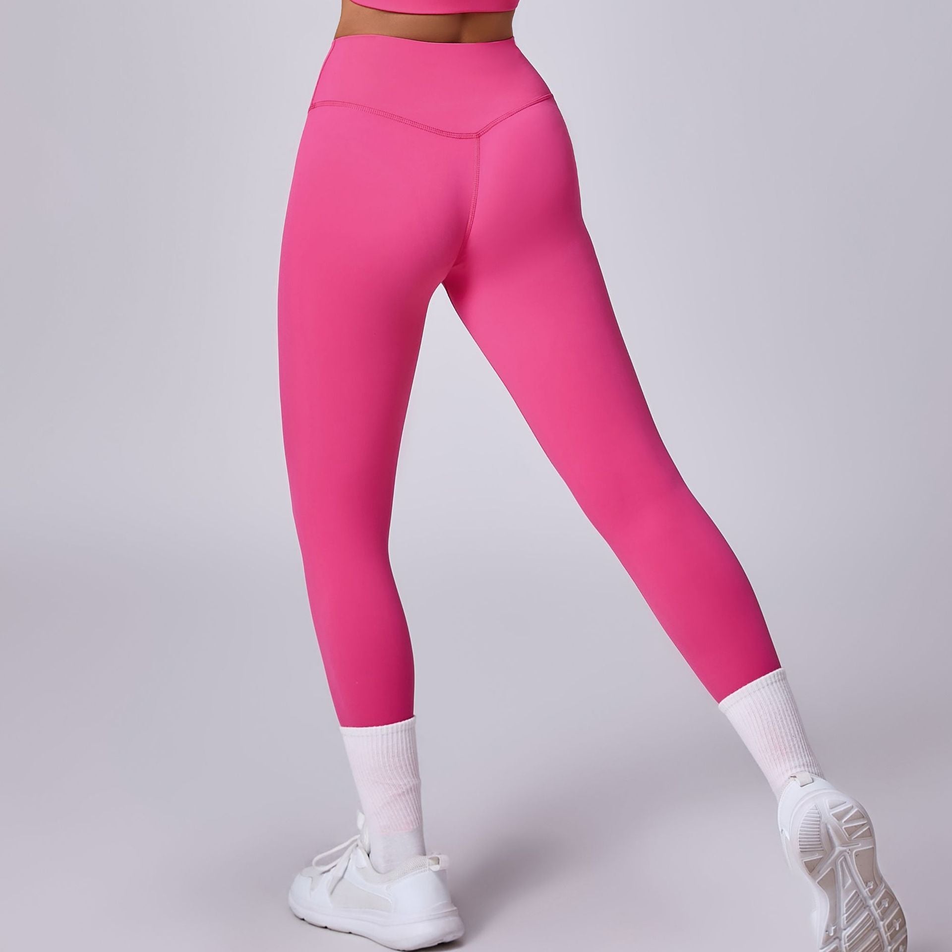 Running Nude Feel Quick-drying Fitness Pants Breathable Outer Wear Tight - kinko