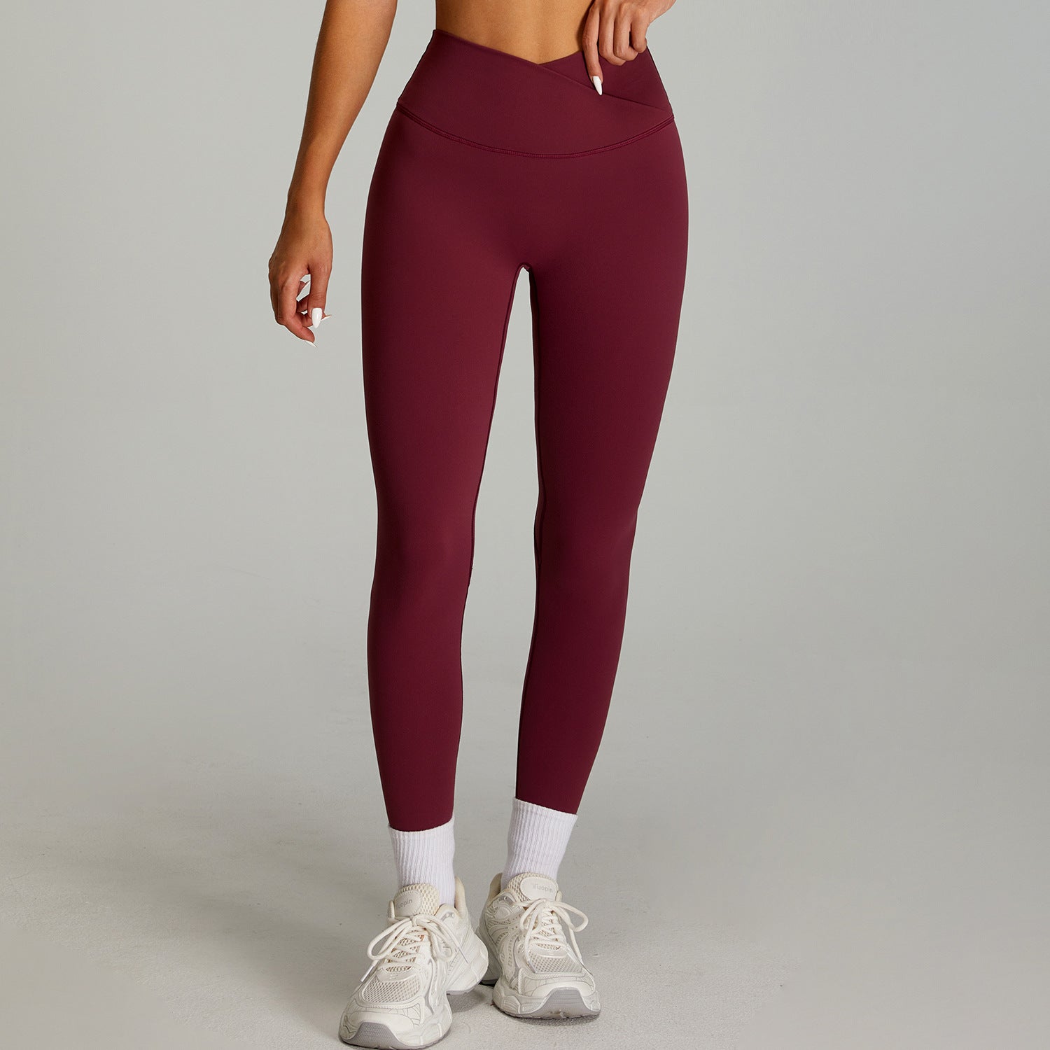 Nude Feel High Waist Fitness Pants Women's Quick-drying Outer Wear Tight Sports Pants - kinko