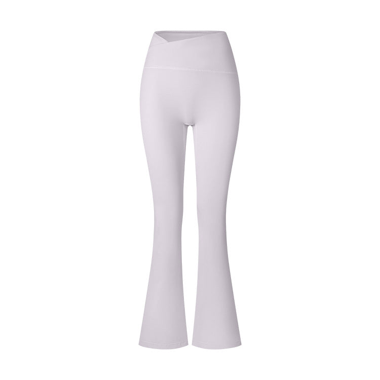 Women's Brushed Texture High Waist Cross Shaping Yoga Pants - kinko