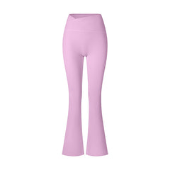 Women's Brushed Texture High Waist Cross Shaping Yoga Pants - kinko