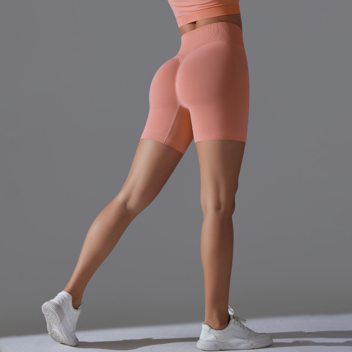 Summer High Waist Hip Lift Fitness Pants Women Sports Belly Contracting Cycling Tights Peach Hip Yoga Short - kinko Global Holdings inc
