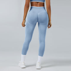 Seamless Knitted Tight High Waist Quick-drying Sports Yoga Pants - kinko