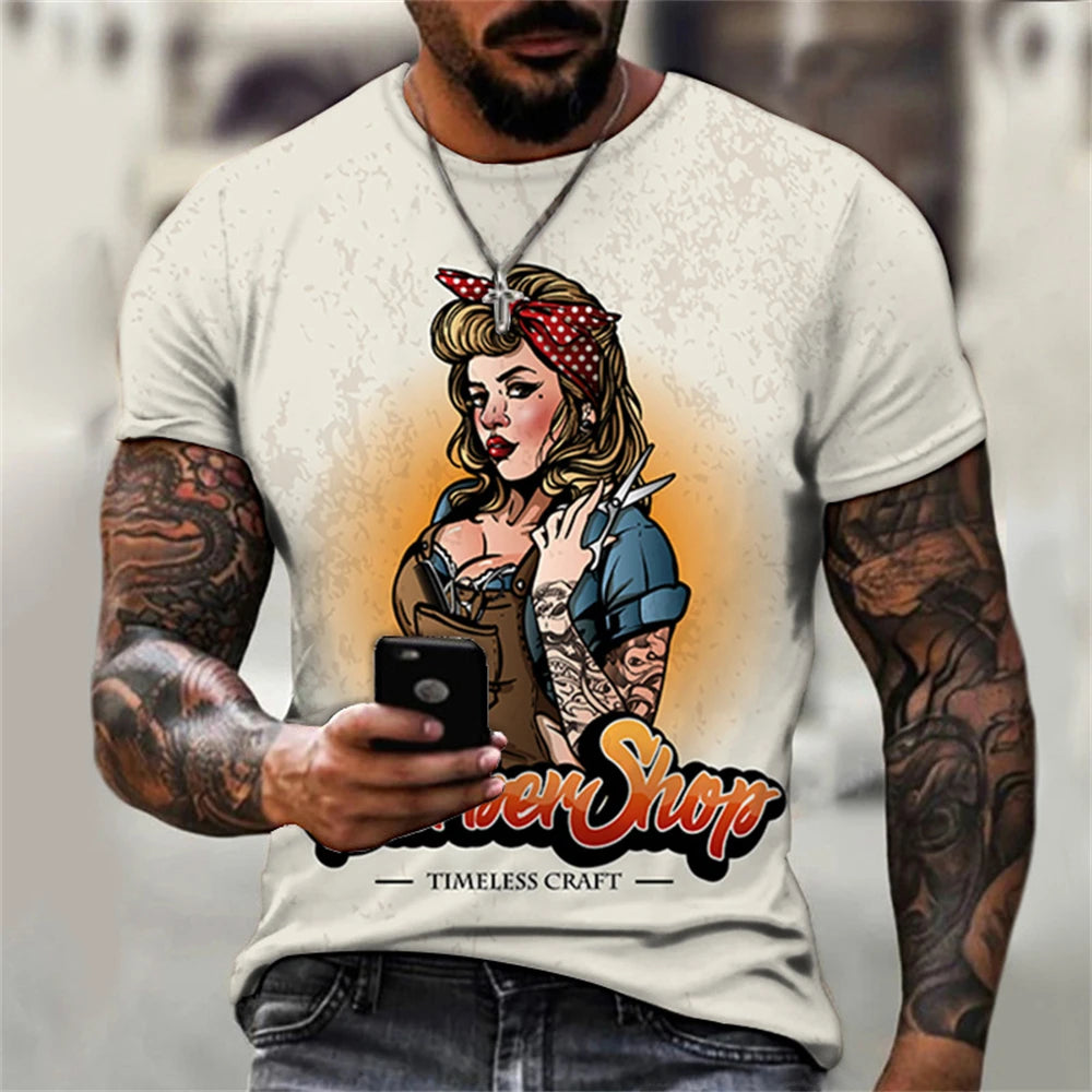 Men's Oversize T-Shirt Gym T-Shirts Man Chic Crew Neck Male T-Shirt Short Sleeve Polyester Clothing Casual Tops Tees Men T-Shirt