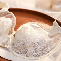 Women's underwear plus size bras Bralette French Chic Skin Friendly and Comfortable Breathable Lace Hot Sexy Non Padded Thin
