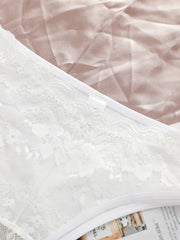 Women's Sexy Underwear Set Embroidered Lace with Steel Hoop Gather Push Up Underwear Comfortable and Easy to Clean Set J2446