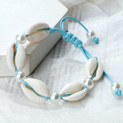 Women Shell Ankle Bracelets Summer Barefoot Bracelet  Ocean Beach Multicolor Adjustable Knot Bohemian Accessories Jewelry Gifts
