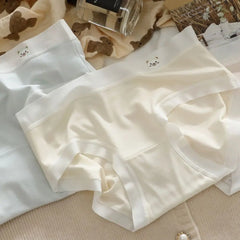 5PCS Soft Cute Panties for Women Cotton Crotch Female Lingerie Seamless Briefs Underwear Bear Underpants Gifts