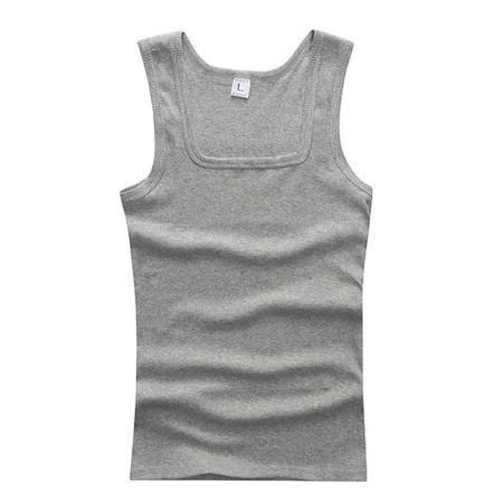 Hot Sale!Large Size Cotton Sleeveless T-shirts For Men Gym Fitness Tank Tops Bodybuilding Muscle Vest Tops Sports Undershirt