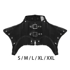 WOMEN'S STEAMPUNK COSTUME ACCESSORIES PU LEATHER SHOULDER SHRUG JACKET Shapewear Short Gothic Shoulder Tops for Women