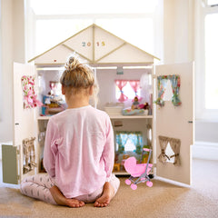 Mini Stroller Accessories Realistic Design Baby Toy Plastic Stroller Plastic Kids Furniture Decor Details