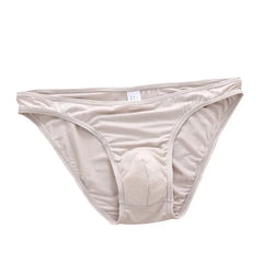 Simple solid color men's underwear pure cotton briefs elastic bag breathable and sweat-absorbing men's RA39