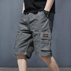 Men Shorts Breathable Men's Cargo Shorts with Multi Pockets Elastic Waist Deep Crotch Casual Streetwear for Summer Sports Men