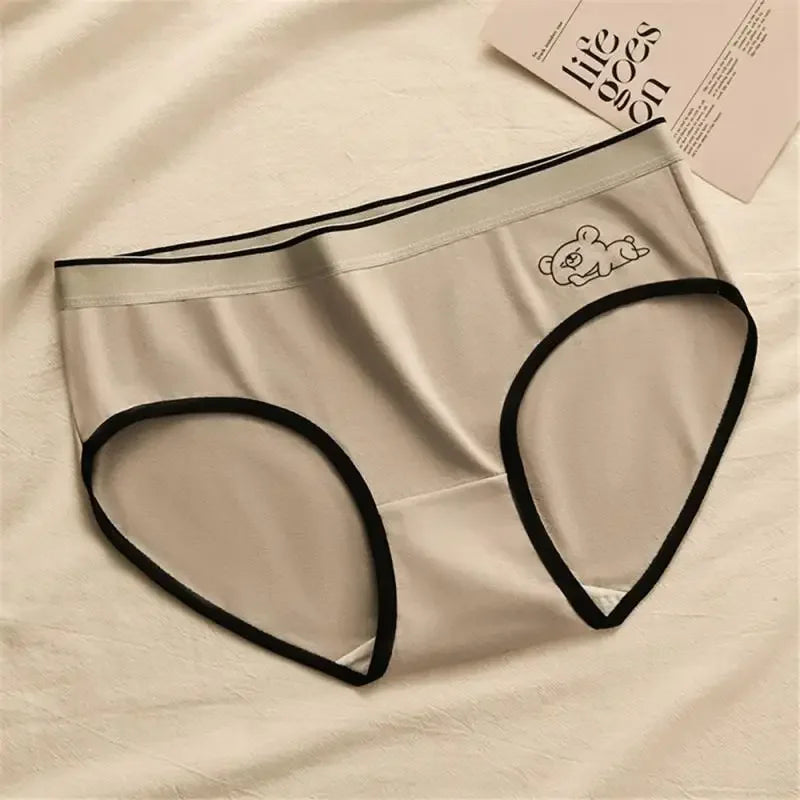 Women Crotch Pure Panties Underpants Cute Seamless Comfortable Underwear Solid Briefs Ladies Low-Rise Lingerie Underwears