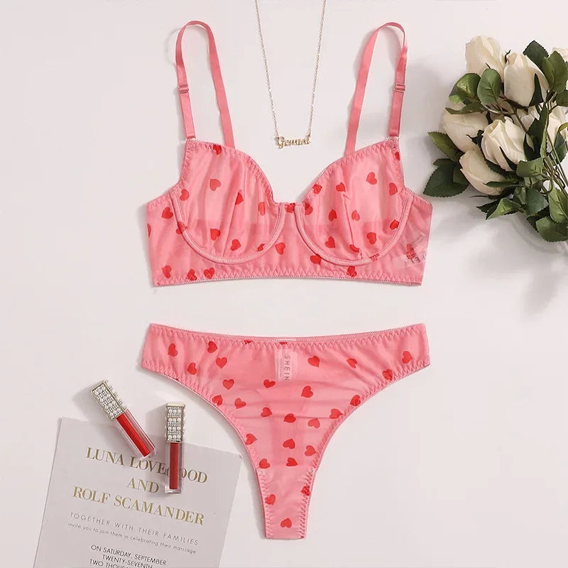 Female Lingerie Sexy Lingerie for Women Body Shorts Push-up Bra Fancy Woman Underwear Transparent Intimate Lingerie Set