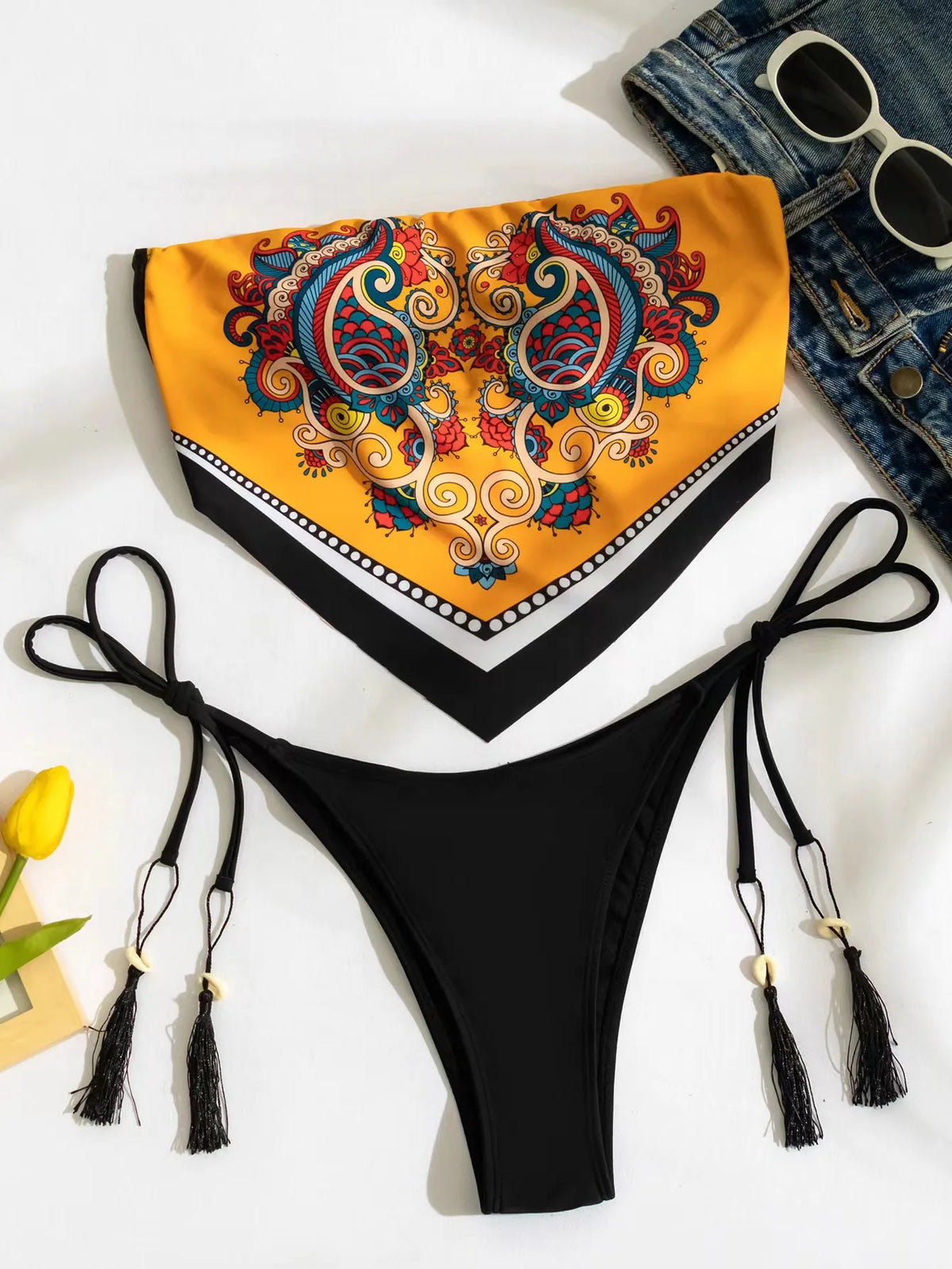 2025 New Sexy Bikini Women Print Brazilian Bikini Set Halter Backless Swimsuit Swim Wear Biquini Dot biquini female