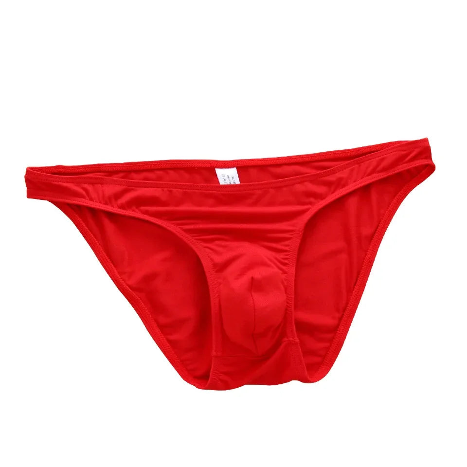 Simple solid color men's underwear pure cotton briefs elastic bag breathable and sweat-absorbing men's RA39