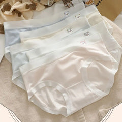 5PCS Fashion Cute Panties for Women Cotton Crotch Female Lingerie Seamless Briefs Underwear Bear Underpants Gifts