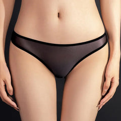 Women Sexy Panties Sheer Briefs Low Rise Underwear See Through Knickers Thongs Lace Low Waist Perspective Ultra Thin Women's Und