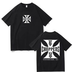Summer Fashion T Shirt Women Men West Coast Choppers Print T-Shirt Casual Short Sleeve O-Neck Tshirt Vintage Clothing Tee