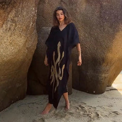 Para Praia Black Kimono 2025 Bikini Cover Ups Solid Bat Sleeve Beachwear Beach Maxi  Women Loose Cardigan Swimsuit Covers