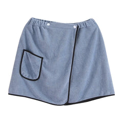 Men can wear a shower skirt soft skin absorbent quick drying bath towel to wear and remove convenient beach bath towel
