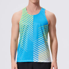 Fashion Simple Men's Tank Tops Outdoor Run Fitness Sports Vest Casual O-neck Sleeveless Shirt Summer Breathable Gym T-shirts Man