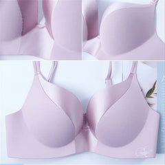 Women Sexy Deep U Bras Push Up Lingerie Seamless Wireless Bralette Comfortable Double Shoulder Straps Brassiere Female