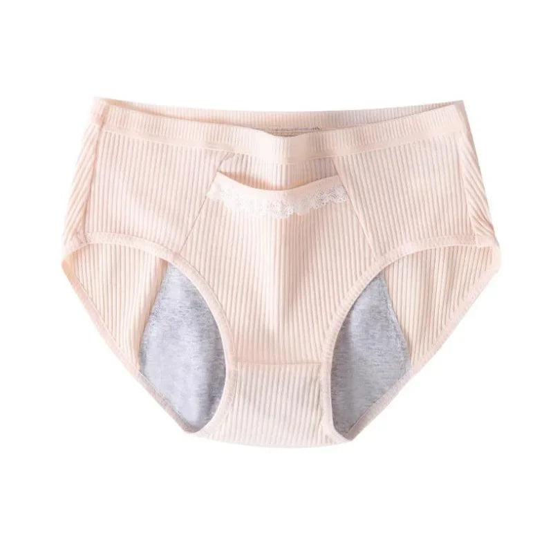 Women's Physiological Pants Underwear Japanese Cotton Plus Size Cotton Briefs Menstrual Leak Proof Period Underwear