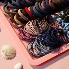 755/1510PCS Hair Accessories Set for Women Seamless Ponytail Holders Hair Bands Scrunchies Girls Variety Rubber Bands Hair Ties
