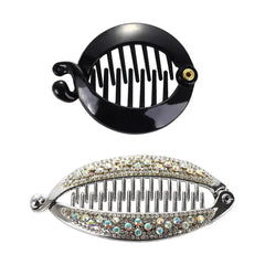 Fashion Accessories Banana Clips Women Rhinestone Barrettes Hair Claws Fish Clip Hair Clips Hairpins