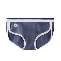 Women's Sexy Briefs Underwear Ribbed Cotton Breath Comfort Boxer Shorts Femal Mid Waist Sports Panties Daily Intimate Underpants
