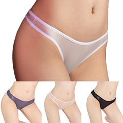 1pc Women Sexy Briefs Sheer Panties Low Rise Underwear See Through Knickers Thongs Sexy Lingerie Lace Ultra Thin Underpants