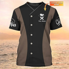 Chef Uniform Pattern T Shirt For Men Customized Name 3D Printed Tees Harajuku Short Sleeve Baggy Street Tops Cool T-shirts