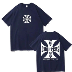 Summer Fashion T Shirt Women Men West Coast Choppers Print T-Shirt Casual Short Sleeve O-Neck Tshirt Vintage Clothing Tee