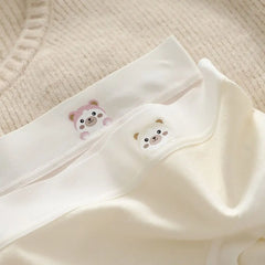 5PCS Soft Cute Panties for Women Cotton Crotch Female Lingerie Seamless Briefs Underwear Bear Underpants Gifts