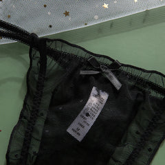 Women's Panties Sexy Lace Hollow Out Underpants Thong Girls Mesh Transparent Underwear Fashion New Dots Female G String