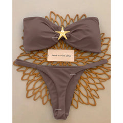 Push Up Bikinis 2025 Sexy Women Swimsuit Female Swimwear Micro Bikini Set Swimming Suit Beachwear Bandeau Brazilian Biquini