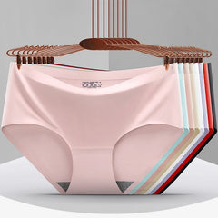 Women's Underwear Ice Silk Cotton Antibacterial  Briefs  Lingerie Female Casual Girls Panties Ladies Underpants Plus-size XXL