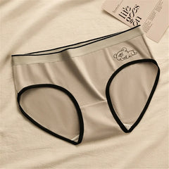 Women Crotch Pure Panties Underpants Cute Seamless Comfortable Underwear Solid Briefs Ladies Low-Rise Lingerie Underwears