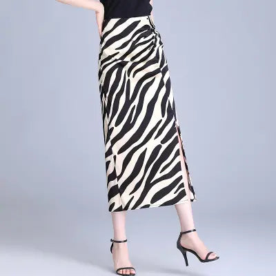 Women's High Waist Hip Split Fashion Sense Temperament Long Dress - kinko