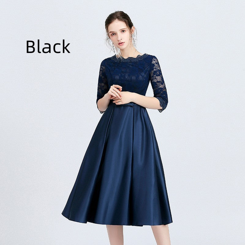 Versatile Casual Mid Length Evening Dress For Women - kinko