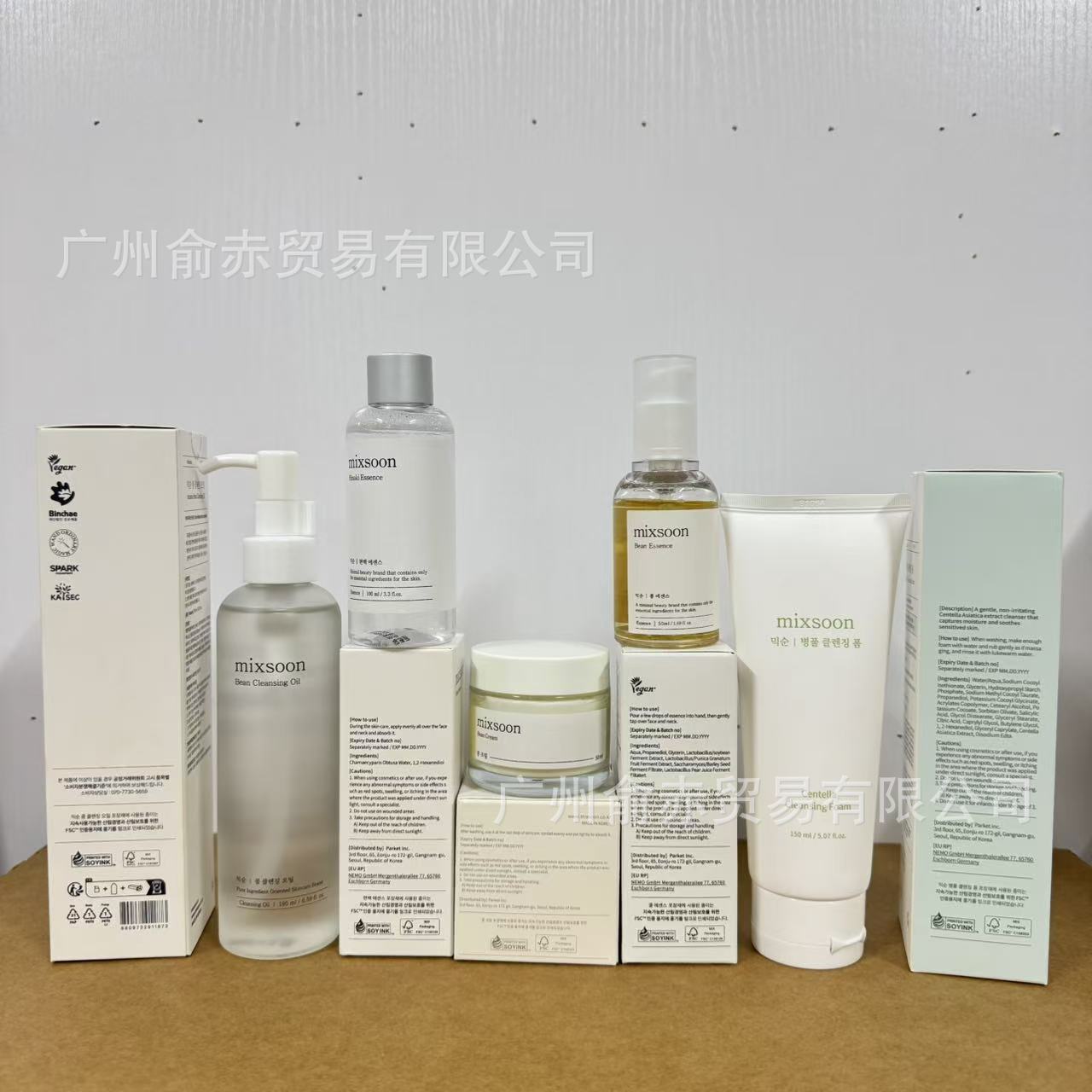 mixsoon series soy-based sour Face cream, Essence, Toner, Facial Cleanser and Makeup Remover oil - kinko Global Holdings inc
