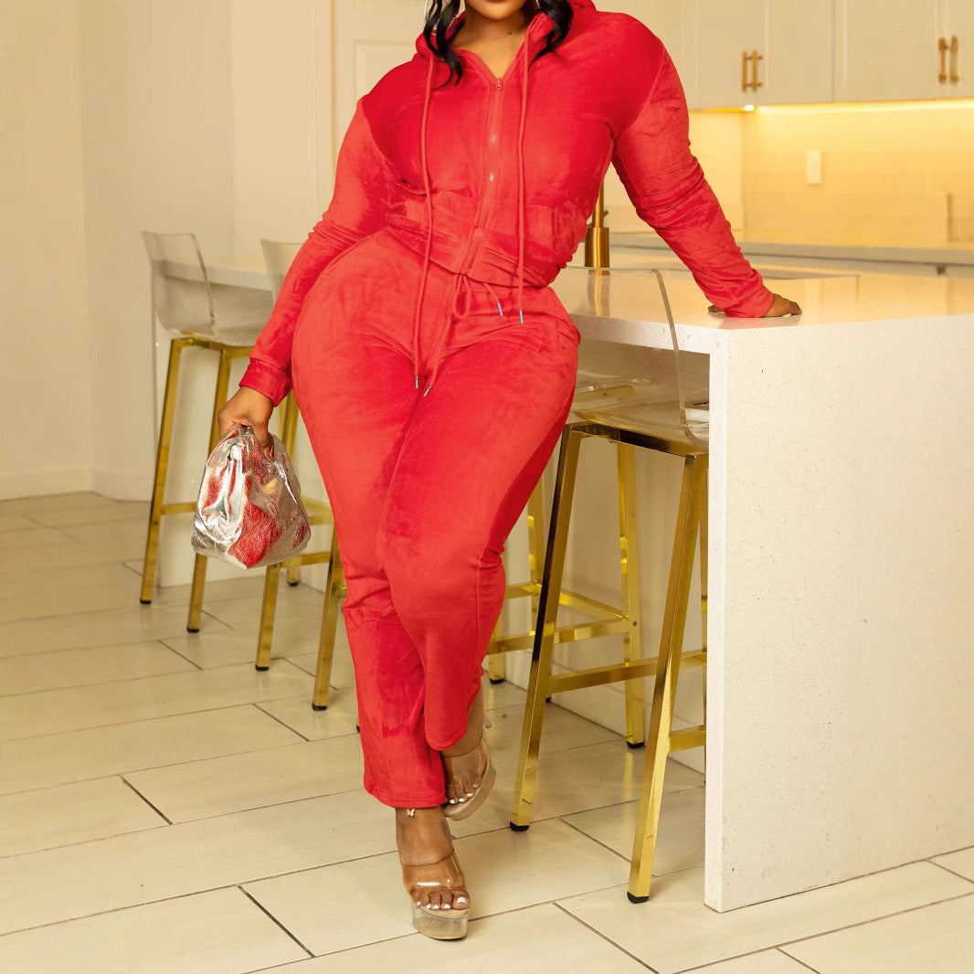 Casual Indoor And Outdoor Personality Slim Fit Sexy Sports Suit - kinko