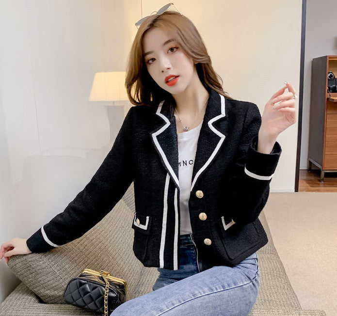 Women Short Blazer With Light And Mature Style - kinko