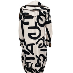 Women's Development Of Color Blocked Loose Fitting Waist Belt Button Front Windbreaker - kinko